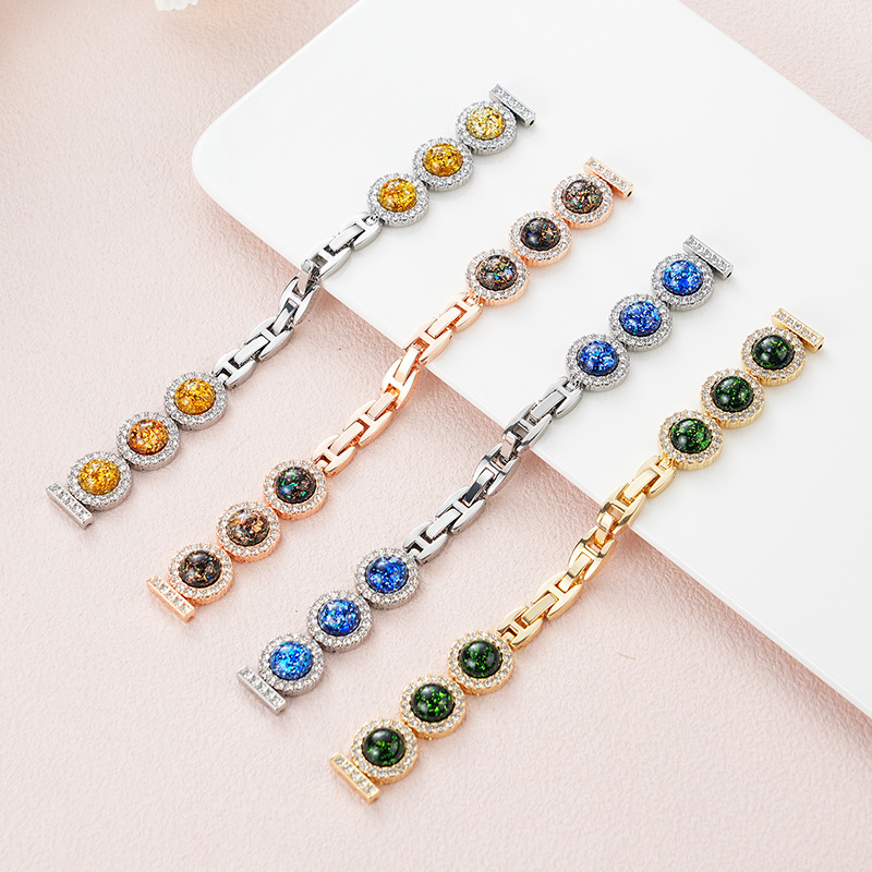 Vespa brăţară metalică pentru Apple iWatch S11-3, interfață de 14 mm, închidere cu buton, stil modern