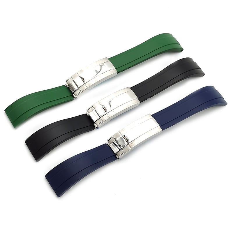 Be žymės universali TPU laikrodžio dirželis Submariner Oyster stiliui, su tiesia lug jungtimi, lengvas prabangos stilius, 2023 metų žiema