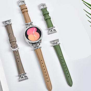 Odinė juosta Samsung Galaxy Watch7, sagtis su adata, apie 16 g, madingas stilius