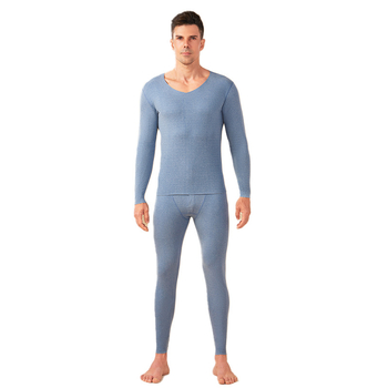 Muški termalni set s fleece-om Derong AB tkanina, V-izrez, uski kroj
