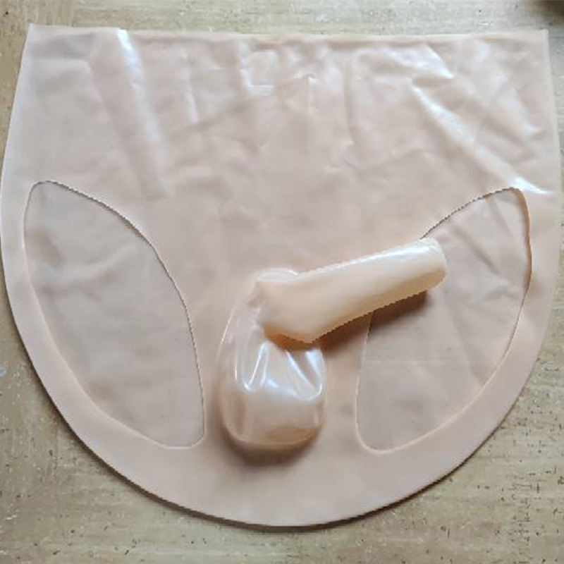 Latex muške gaćice, bešavne, srednji pojas, podstava prepona od akrila