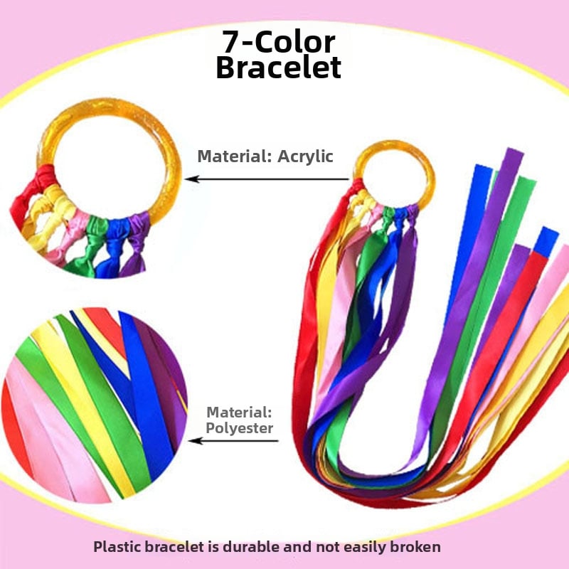 Gimnastikos juostos apyrankė iš akrilo, dviejų sluoksnių juosta, modelis 20062