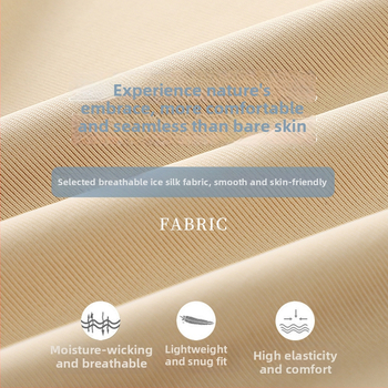 Moteriški saugios kelnaitės iš Ice Silk audinio, aukštas liemuo, kvėpuojančios, nepralaidžios šviesai, 95% nailonas su medvilnine įdėkle kirkšnies srityje