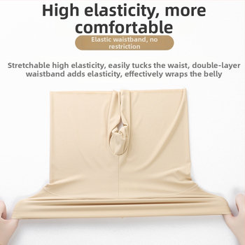 Moteriški saugios kelnaitės iš Ice Silk audinio, aukštas liemuo, kvėpuojančios, nepralaidžios šviesai, 95% nailonas su medvilnine įdėkle kirkšnies srityje