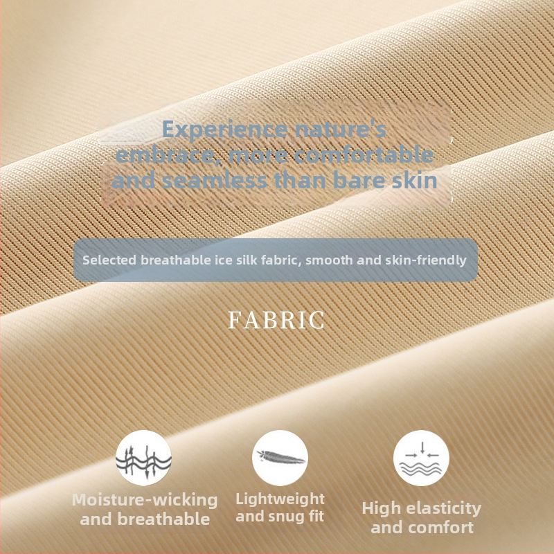 Moteriški saugios kelnaitės iš Ice Silk audinio, aukštas liemuo, kvėpuojančios, nepralaidžios šviesai, 95% nailonas su medvilnine įdėkle kirkšnies srityje