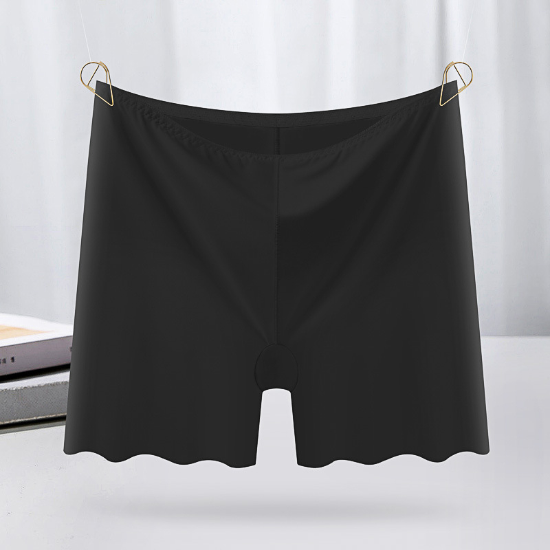 Moteriški saugios kelnaitės iš Ice Silk audinio, aukštas liemuo, kvėpuojančios, nepralaidžios šviesai, 95% nailonas su medvilnine įdėkle kirkšnies srityje