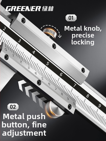 Greener vernier tolómérő digitális kijelzővel, nagy pontosságú, ipari kivitel, háztartási használatra