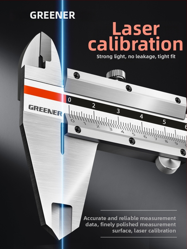 Greener vernierové posuvné meradlo s digitálnym displejom, vysoká presnosť, priemyselná trieda, na domáce použitie