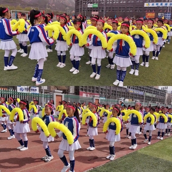 Minghui Полукръгъл гирлянд-проп за откриване на спортното събитие и сутрешна гимнастика в детската градина, пролет 2024