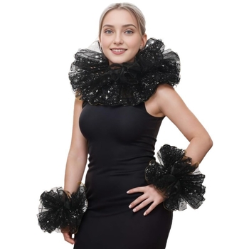 Dvodijelni cosplay set: ovratnik od mrežaste tkanine sa zvjezdicama i rukavima, euro-američki stil, za odrasle, izlazi jesenas 2024.