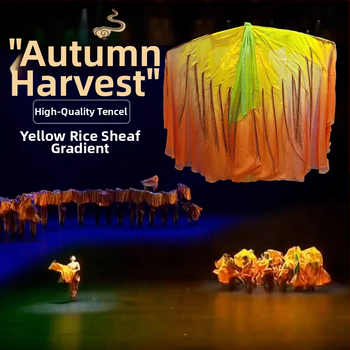 Танцов фен с мотив от оризови зърна за китайски стил и класически танц — Бранд Pretty Dancing Girl, Готова наличност, За възрастни, Пролет 2025