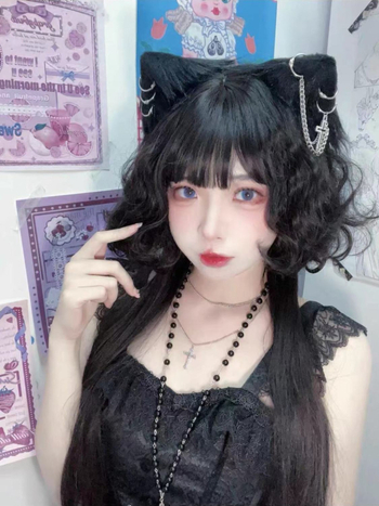 Πάνκ αξεσουάρ μαλλιών με αυτιά γάτας για κοσπλέι και Χάλογουϊν – σκούρο, αισθησιακό κεφαλόδεμα Spring 2023
