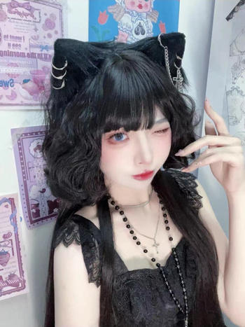 Πάνκ αξεσουάρ μαλλιών με αυτιά γάτας για κοσπλέι και Χάλογουϊν – σκούρο, αισθησιακό κεφαλόδεμα Spring 2023