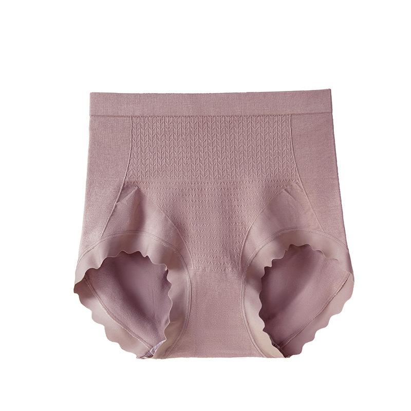 Be siūlių moterų kelnaitės su aukštu juosmeniu, kvėpuojanti pilvo kontrolė, antibakterinė mulberry šilko įdėklas, 3D sėdmenų pakėlimas