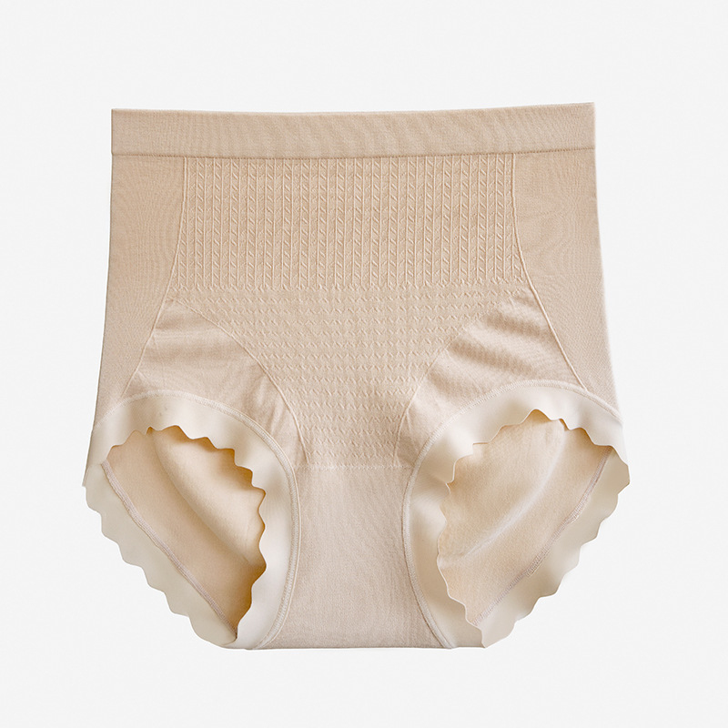 Be siūlių moterų kelnaitės su aukštu juosmeniu, kvėpuojanti pilvo kontrolė, antibakterinė mulberry šilko įdėklas, 3D sėdmenų pakėlimas