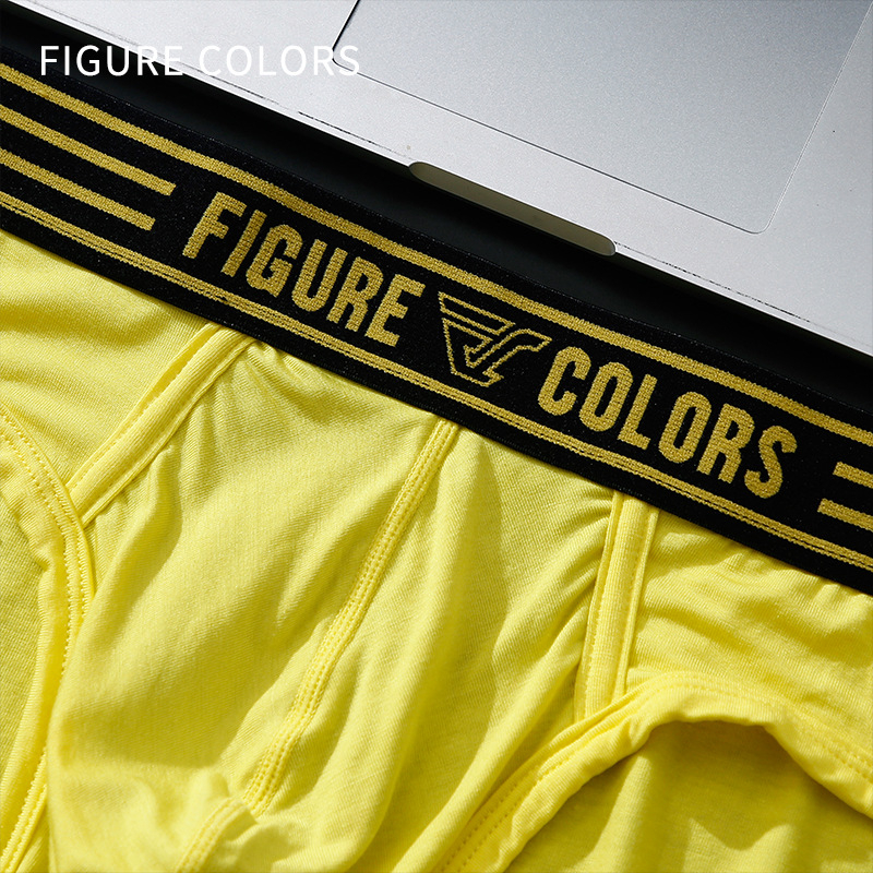 Figure Colors Modal muške gaćice – prozračne pletene s niskim strukom, jedne boje, 94% Modal