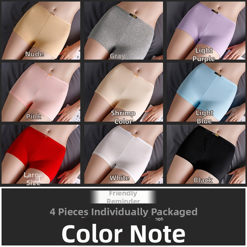 Moteriški medvilniniai bokseriai su vidutine talija, be siūlių, pavasariui