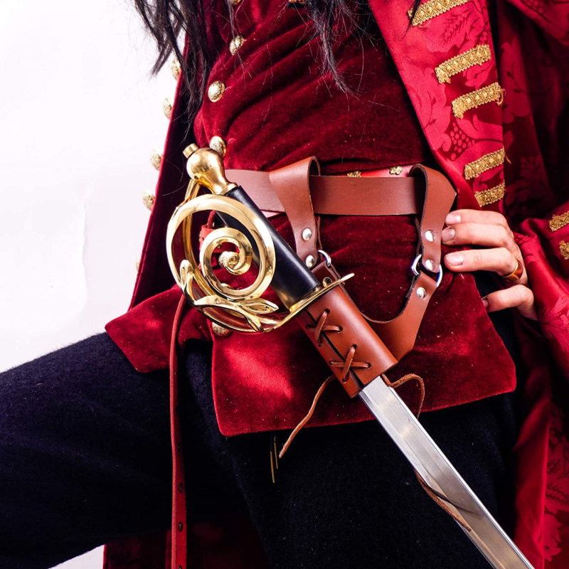 Δερμάτινη θήκη σπαθιού για cosplay – Μεσαιωνικό βορειοευρωπαϊκό Βίκινγκ στυλ, ενήλικες, Άνοιξη 2024
