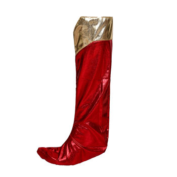 PU kožne ženske superhero čizme set s detaljima toplog otiska – cosplay dodaci