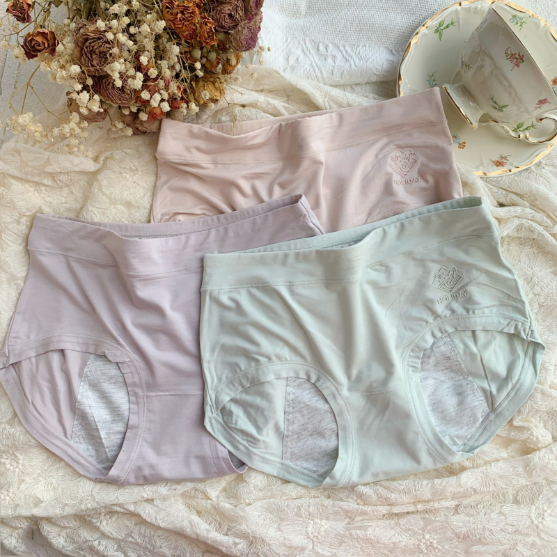 Apatiniai menstruacijoms iš modalinio audinio, vidutinio liemens, nepraleidžiantys skysčių