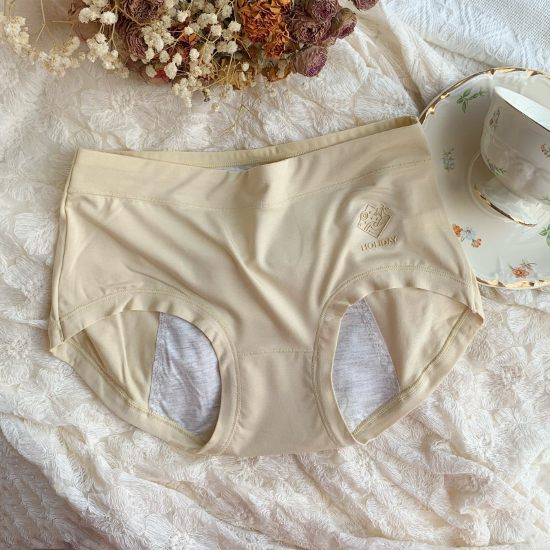 Apatiniai menstruacijoms iš modalinio audinio, vidutinio liemens, nepraleidžiantys skysčių