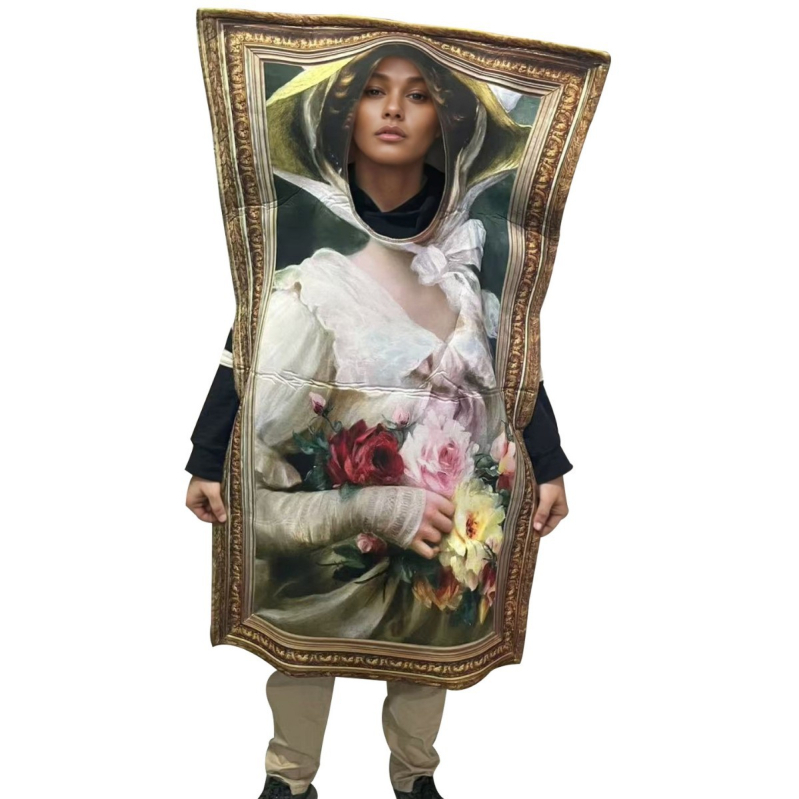 Halloween party kostim za izvedbu, zabavan parodijski francuski djevojka cosplay za kampus događaje — na skladištu, proljeće 2025