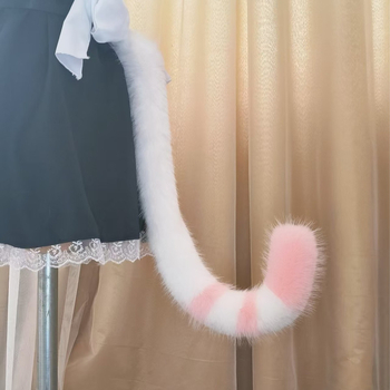 Ουρά cosplay αλεπούς – βελούδινη ουρά και αξεσουάρ για στολή οικονόμου, εξατομικευμένη ουρά, μάρκα Yihong, σε απόθεμα, ενήλικες, φθινοπωρο 2025
