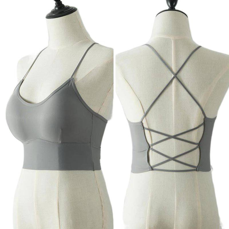 Ljetni Ice Silk bandeau top s punjenjem, tankim naramenicama i izrezanim leđima