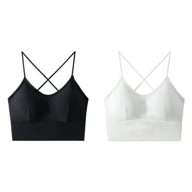 Ljetni Ice Silk bandeau top s punjenjem, tankim naramenicama i izrezanim leđima