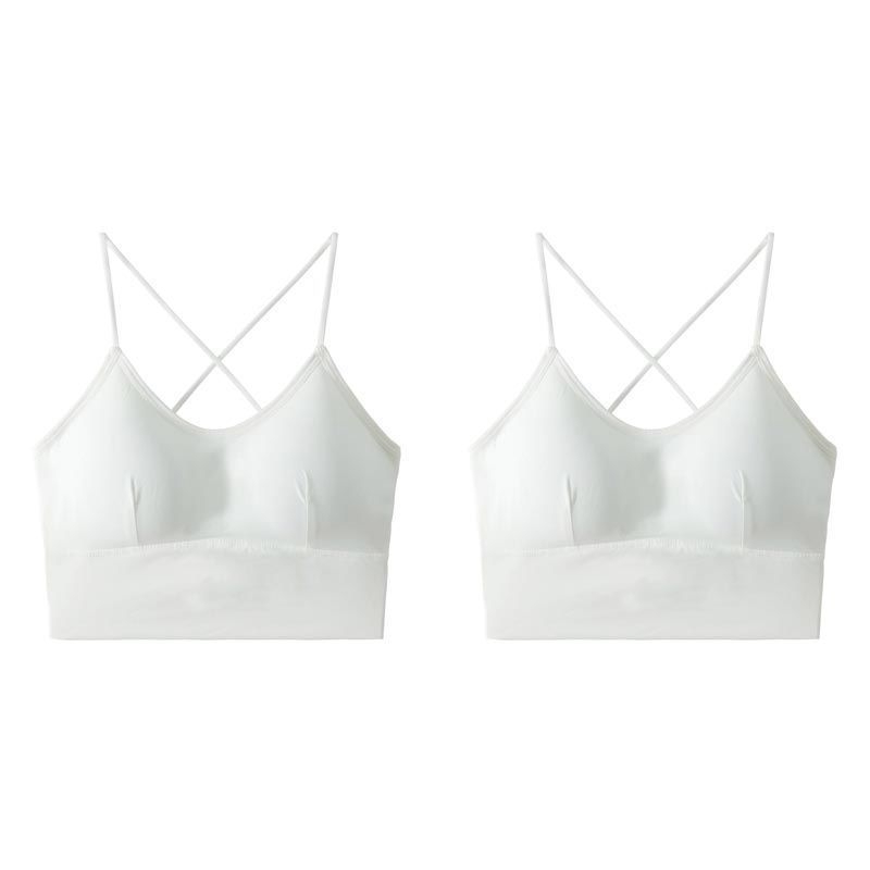 Ljetni Ice Silk bandeau top s punjenjem, tankim naramenicama i izrezanim leđima