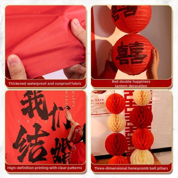 PVC vestuvinis fono baneris kinų stiliaus – Prekės kodas 2245, Prekė Huiyang, Kategorija: Laimė
