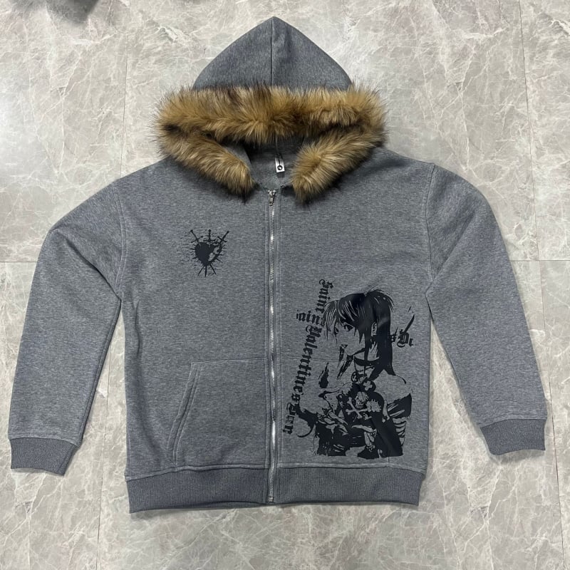 Ženska denimska košulja s kapuljom, slobodan kroj, dugi rukavi, prednji zatvarač, pamuk-poliester smjesa