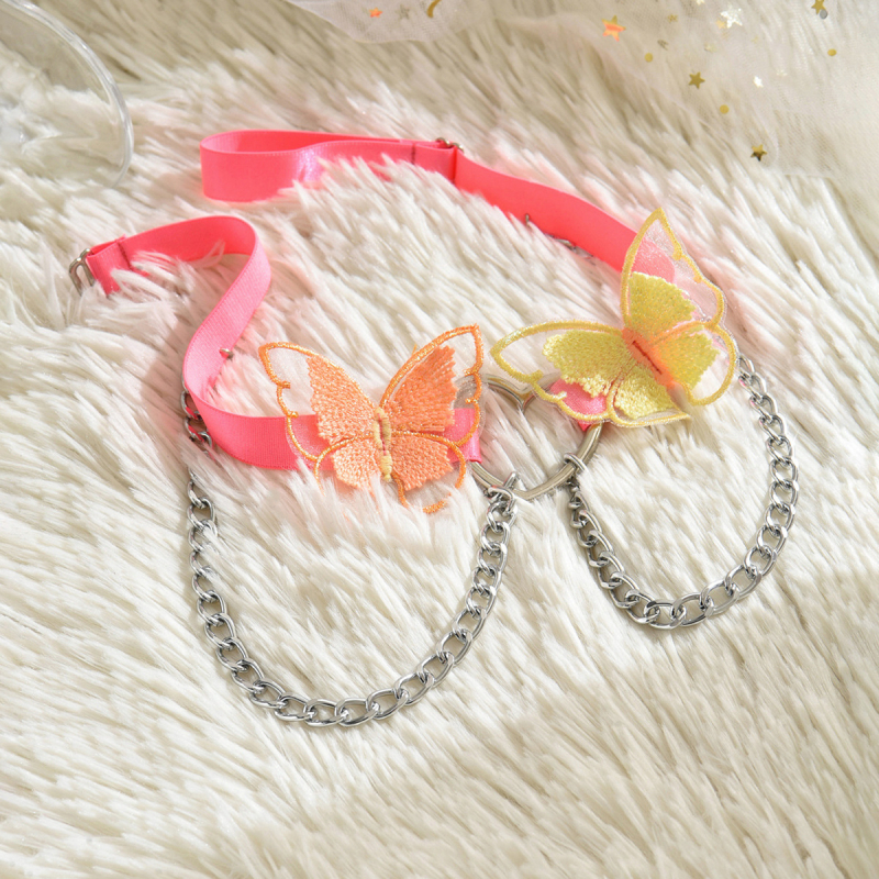 Αλυσίδα αστραγάλου Yue Ran, ρυθμιζόμενη, με σχέδιο πεταλούδας-καρδιάς, για ενήλικες, Άνοιξη 2024, 27 g