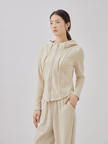 Costum casual de damă cu pantaloni, model solid, țesătură din bumbac-poliester-elastan, croi tridimensional, toamnă 2025