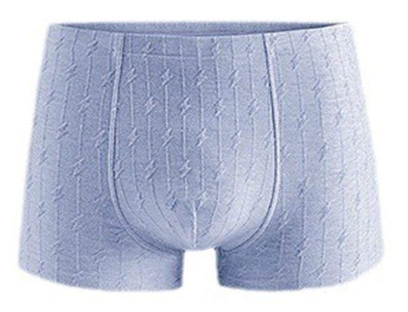 Boxeri pentru bărbați, talie medie, uscare rapidă, 90–95% bumbac, țesătură Jacquard, antibacterian
