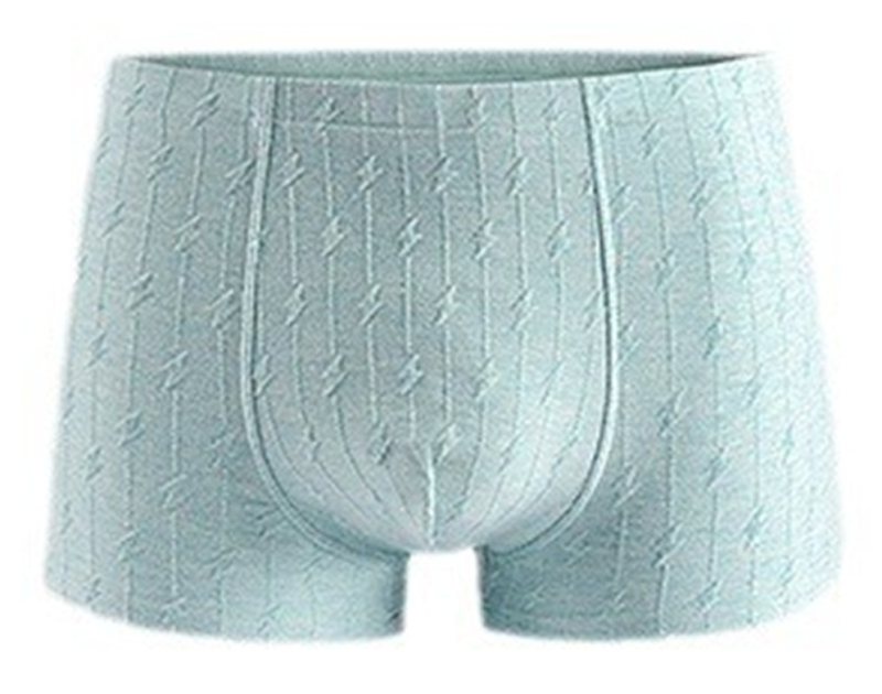 Boxeri pentru bărbați, talie medie, uscare rapidă, 90–95% bumbac, țesătură Jacquard, antibacterian