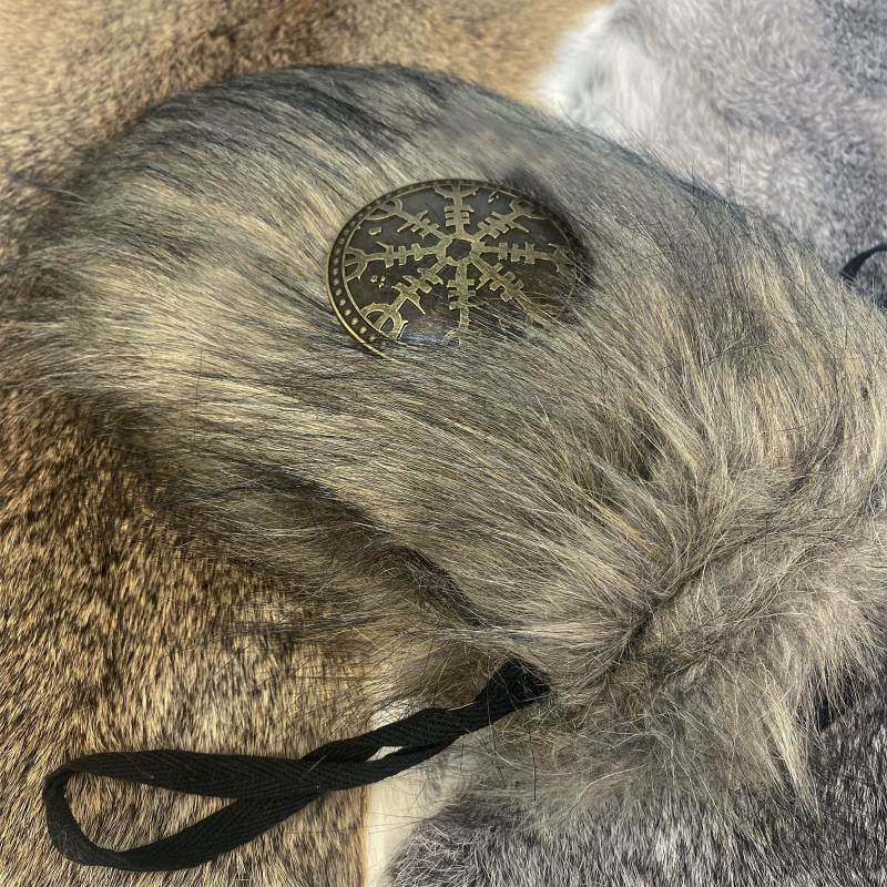 Srednjovjekovna torba od umjetne dlake - nordijski Viking stil, retro cosplay rekvizita, marka Hai fane, za odrasle, proljeće 2025