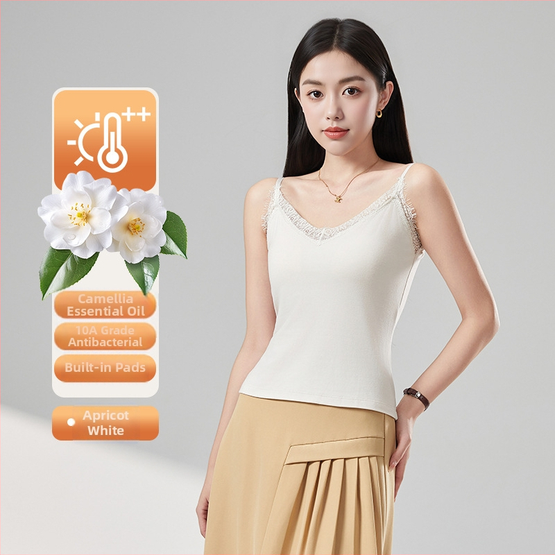 Terminis viršelis su sametu nėrinių apdaila, akrilinių pluoštų audinys, V formos kaklas, be siūlių, antibakterinis