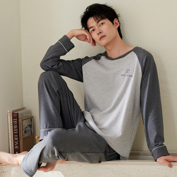 Set pijamale bărbați Derong cu autoîncălzire, căptușit fleece, grosime 251-300 g/m², cu glugă, top și pantaloni