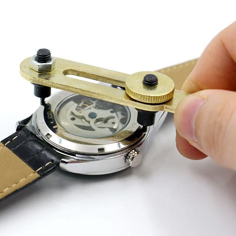 Unealtă metalică pentru îndepărtarea capacului din spate al ceasului - oțel aliat, 1 set, unealtă de demontare a ceasului, pentru întreținerea telecomunicațiilor