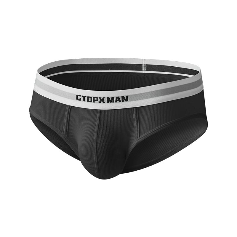 Gtopx Man muške briefs s U-oblikom, niskim strukom, ljetni sportski, upijaju znoj, tanki