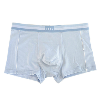 Vyriniai medvilniniai bokseriai, kvėpuojantys, greitai džiūstantys, antibakteriniai, vidutinio juosmens aukščio, megzti audiniai