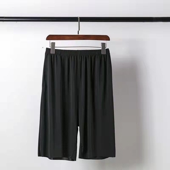 Vyriški Ice Silk šortai – laisvas kirpimas, greitai džiūstantis poliesteris, 5 punktų ilgis, Korėjietiškas stilius