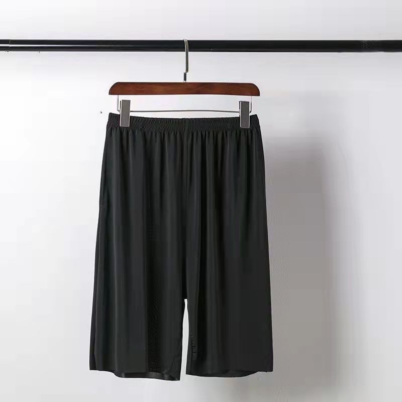 Vyriški Ice Silk šortai – laisvas kirpimas, greitai džiūstantis poliesteris, 5 punktų ilgis, Korėjietiškas stilius