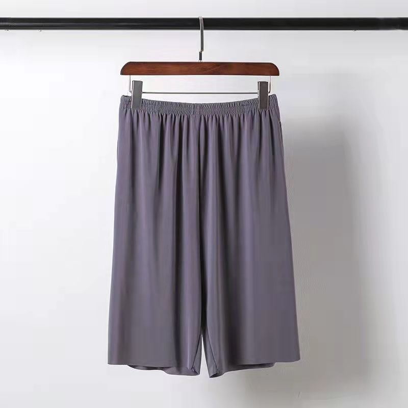 Vyriški Ice Silk šortai – laisvas kirpimas, greitai džiūstantis poliesteris, 5 punktų ilgis, Korėjietiškas stilius