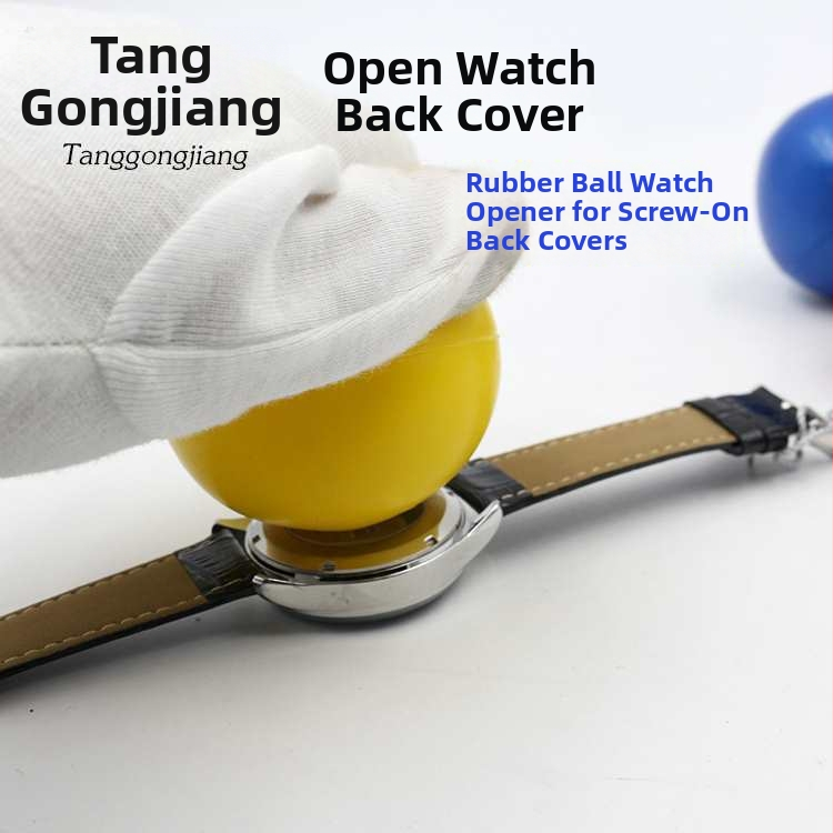 Laikrodžių remonto įrankis – apatinis atidarytuvas su gumine rutule, be įbrėžimų (Medžiaga: guma; Funkcija: galinio dangtelio atidarymas; Taikymas: laikrodžiai)