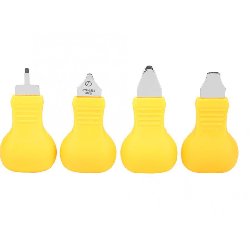 Laikrodžių remonto įrankis, nerūdijantis plienas, moliūgo formos atidarymo peilis, 4 dalių rinkinys, galinio dangtelio atidarytuvas