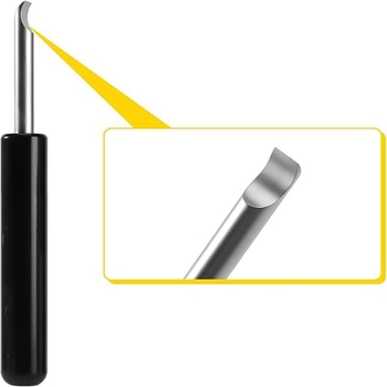 Laikrodžio galinio dangtelio atidarymo įrankių rinkinys, 4 dalys, iš plastiko + anglies plieno, namų laikrodžių remontui ir baterijų keitimui