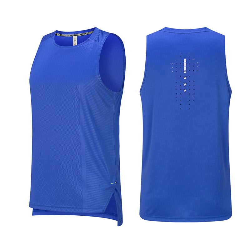 Ανδρικό αθλητικό γιλέκο — πολυεστέρας, γρήγορο στέγνωμα, χωρίς μανίκια, για τρέξιμο, καλοκαίρι
