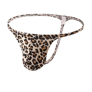 Muške leopard tanga s niskim strukom, prozračne pamuk 95–100%, najlonska podstava u preponama